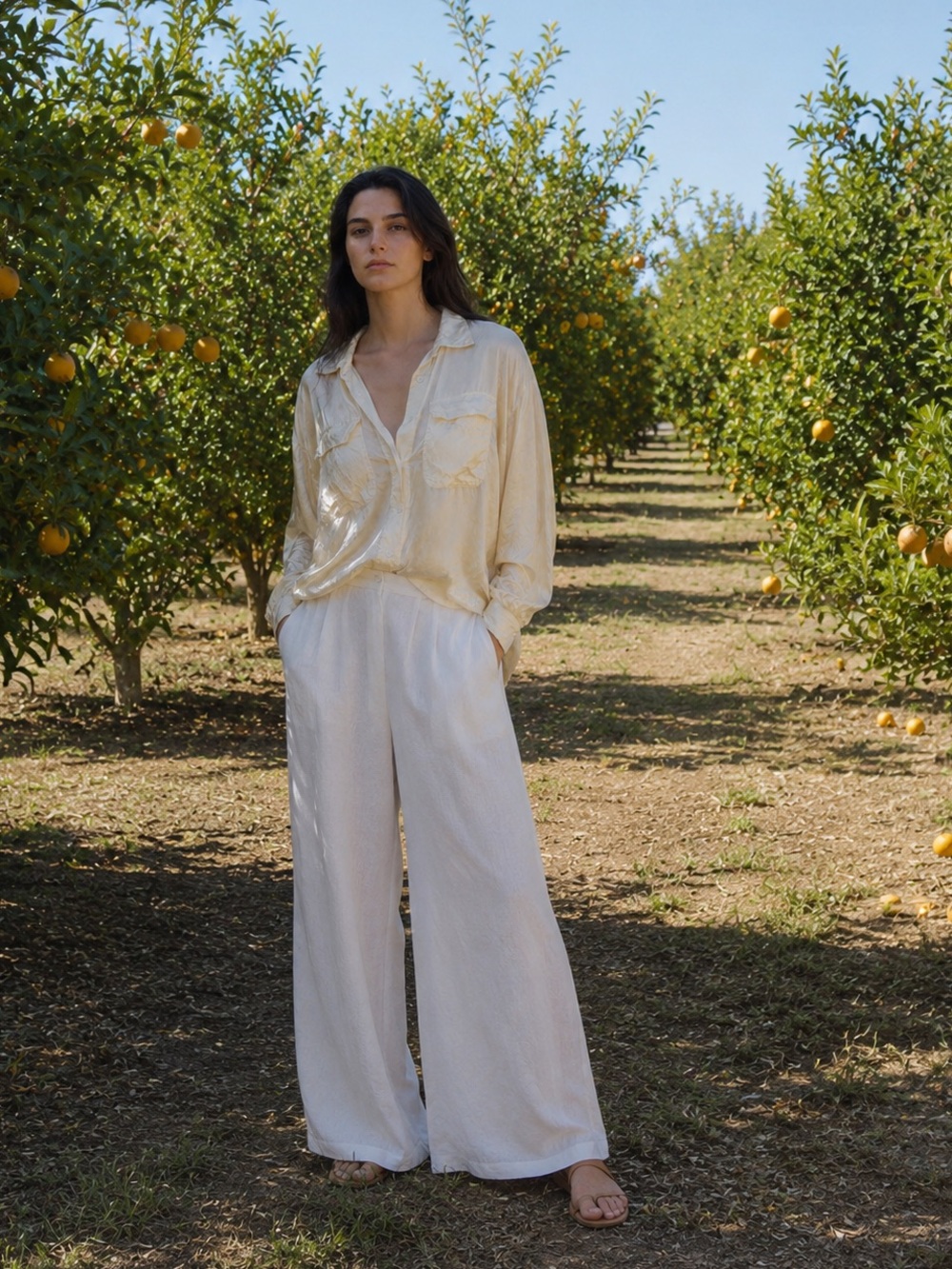 SULA | 100% Silk Handmade Pale Yellow Button Down Women's Minimalist Blouse